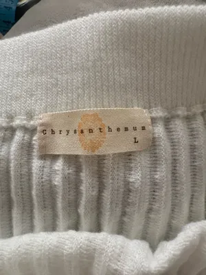 Chrysanthemum white pleated knit mini skirt thumbnail 4