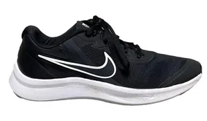 Nike Star Runner 3 Women's Black & White Sneakers Size 8.5M thumbnail 1