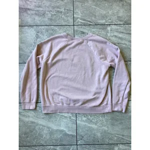 Nike Womens Sportswear Essential Crewneck Sweatshirt Pink White Logo Large thumbnail 5
