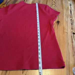 Tommy Hilfiger Sz LG Women's Y2K Tee 90s '05 Red Preppy Academia‎ Collegiate EUC thumbnail 7