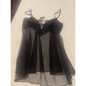 Victoria's Secret Babydoll Slip Size L 170/104A Black Sheer thumbnail 2