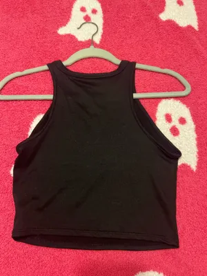 Mystique Boutique Stylish black tank top with a rhinestone cowboy hat design. Perfect for casual outings. thumbnail 2