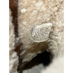 UGG Australia 1982 Chestnut Suede Sheepskin Lined Buckle Boots Womens 7 thumbnail 6