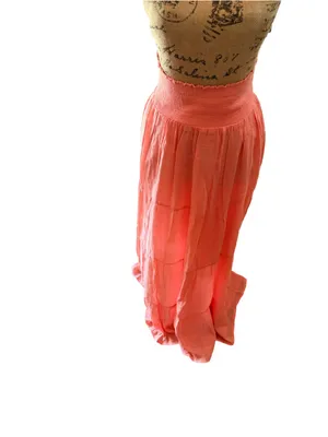 J Gee Lined Peasant Elastic Waistband Long Skirt Women’s Size L thumbnail 3