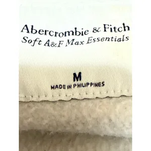 Abercrombie & Fitch Soft Max Women Gray 1/4 Zip Long Sleeve Fleece Sweatshirt M thumbnail 3