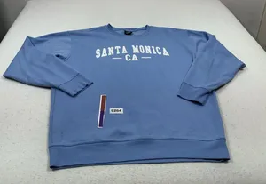 Unisex Adult Excellent On The Road Pullover Sweatshirt Blue XL Santa Monica Ca thumbnail 1