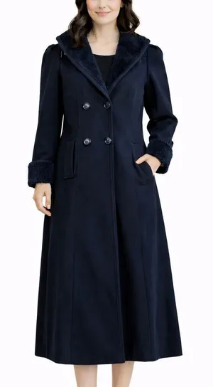 Fashion By Jill black 1970’s Vintage Union maker tag wool peacoat thumbnail 1