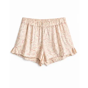 Eberjey Inez Silk Pajama Set XS NWT Ivory Blush Print Boxer Shorts Sleep Set thumbnail 11