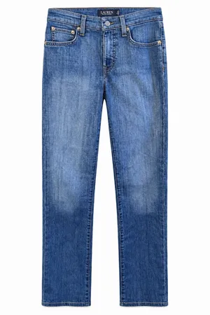 Lauren Ralph Lauren Womens Jeans Size 2 Blue Straight Leg 2x32 Stretch Denim thumbnail 2