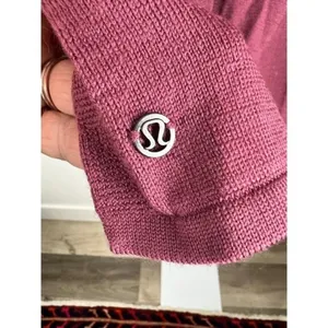 Lululemon Blissful Zen Merino‎ Wool Wrap Sweater Pink Size 2 thumbnail 4