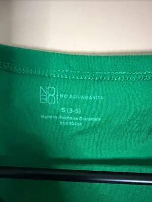 Women’s Scoop Neck Green Tee by thumbnail 2