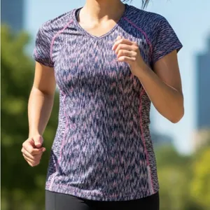 Velocity Athletic V Neck Top Pink Size L thumbnail 1