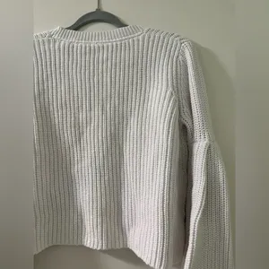 Damsel Cotton Pullover Sweater in White Size S thumbnail 6