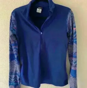 Nike Pro Dri Fit Quarter Zip SZ L athleisure hiking outdoor midlayer western thumbnail 1