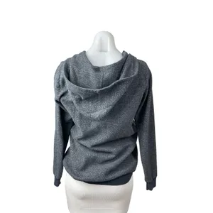 John Galt Women's Gray Hooded Long Sleeve Sweater Hoodie Sweatshirt Jacket Top M thumbnail 4