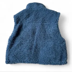 Dry Goods Blue Reversible Sherpa Vest thumbnail 5