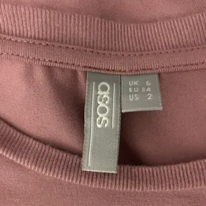 ASOS Top 2 Short Sleeve Small Pink Twofer Layered Casual Minimalist Chic thumbnail 6
