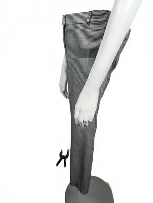 Carolina Belle Women's Black and White Checkered Dress Pants Size 12 thumbnail 3