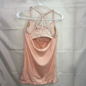 MPG Sport women's peach built in‎ sports bra cutout adjustable activewear tank top 6 thumbnail 5