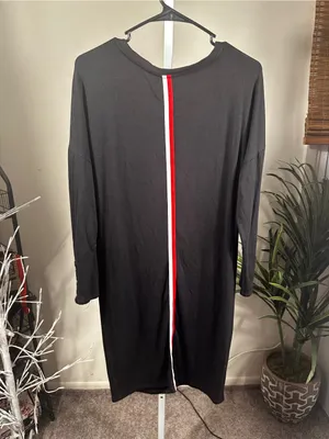 P212. Barbour Black Long Sleeve Zip Pocket Tunic Dress-oversized thumbnail 4