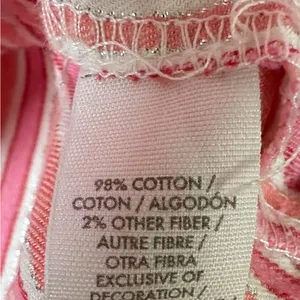 Victoria's Secret Pink and White Striped Fabric thumbnail 3