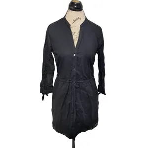 Abercrombie Fitch Womens Shirt Dress Sz Small Y2k Old Money Gothic Grunge Preppy thumbnail 2