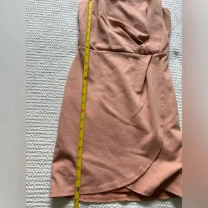 Lulus Pink Mini Cocktail Party Dress Spaghetti Straps Ruched Waist Wedding Event thumbnail 4