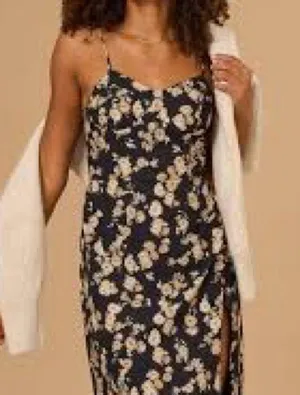 Altar’d State Reagan Floral Midi Dress thumbnail 1