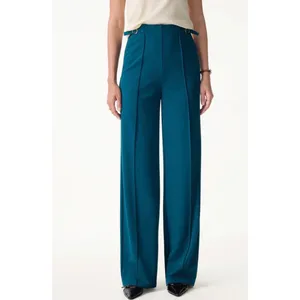 OGL Move Beige Wide Leg Pants Pull On Stretch Trousers Size Small S NWT thumbnail 5