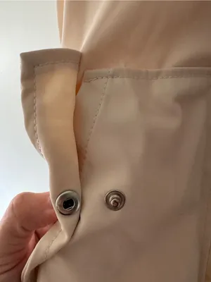 Zara TRF Cream Hooded Rain Windbreaker‎ Outerwear Jacket thumbnail 2
