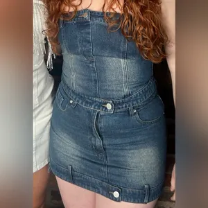 Cider Finesse Brand Georgina Blue Denim Tube Top & Mini Skirt thumbnail 8