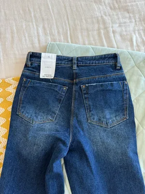 A loves A High Rise Straight Leg Blue Jeans thumbnail 6