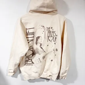 Taylor Swift Eras Tour Hoodie Ivory Small Official Merch Cream Fearless Heart thumbnail 4