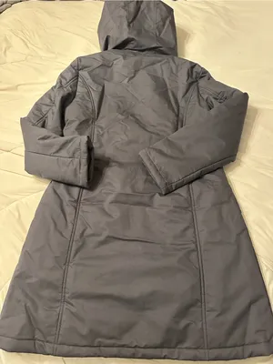 Hoodlum Women's Gray Insulated 2 in 1 Hooded Long Puffer Coat - NWT - Size L thumbnail 4