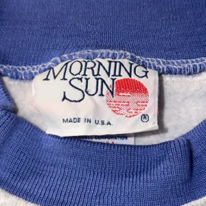 Vintage Morning Sun Bird Floral Graphic Sweatshirt 3X Gray Made in USA Russell thumbnail 3