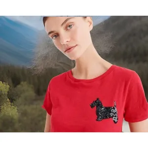 2* Chic J. Crew Women's‎ Embellished Anchor Scottie Dog T Shirt M/LBundle M./L thumbnail 5