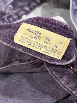 Purple Wrangler Vintage Jeans High-Waisted thumbnail 4