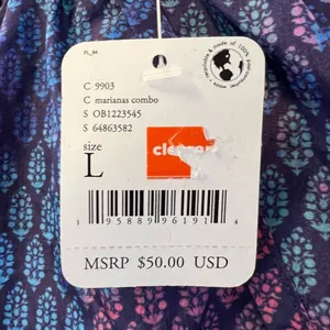 Free People Womens Large Blue The Way Home‎ Short Marianas Combo Print New thumbnail 4