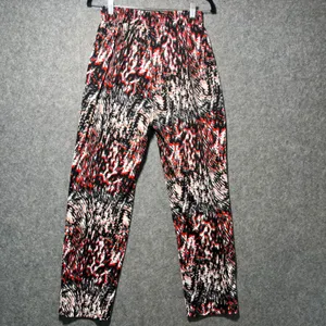 KIKIT Pants M Abstract Animal Print Elastic Waist Polyester Spandex‎ Pull On thumbnail 6