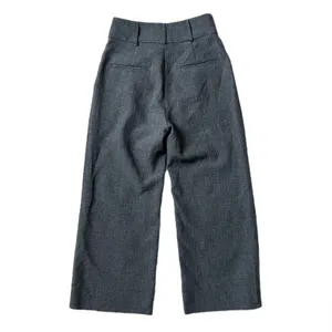 For Love & Lemons Turner Wide Leg Cropped Pants in Gray Size Small thumbnail 4