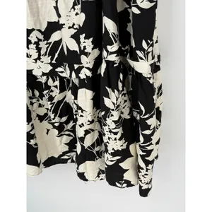 Baltic Born Aita Maxi Dress Black Ivory Floral Tiered Maternity Friendly Size L thumbnail 9