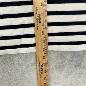 Madewell Top Womens M Black White Striped Short Sleeve Crewneck Casual Tee NY733 thumbnail 4