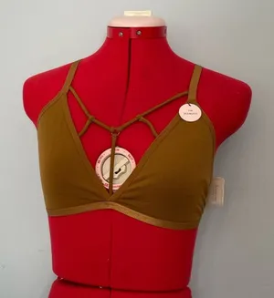 Forever 21 Mustard Triangle Seamless Bra Sz S/M thumbnail 1