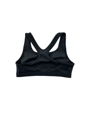Nike Black Racerback Sports Bra with White Swoosh thumbnail 7