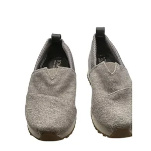 TOMS Mallow Mule Grey Felt Slip On Sneakers Womens 7.5 Ribbed Knit Collar thumbnail 7