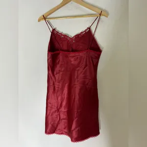 Vintage Val Mode Red Slip‎ Nightgown Medium thumbnail 2