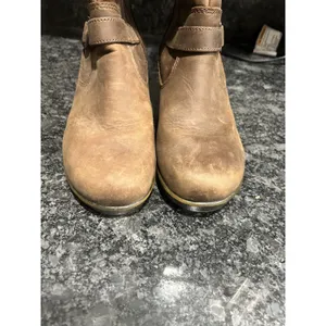 Keen Women Of Scots Brown Leather Wedge Heel Tall Boots Size US 7 Nature Gorp thumbnail 8