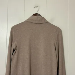 Pact Luxe Essential Swing Cardigan S Taupe Open Front Lightweight thumbnail 8