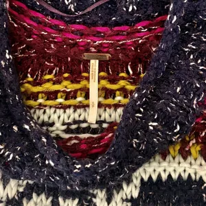 FREE PEOPLE Silver Reed Chunky Knit Fairisle Fair Isle Sweater Wool Linen Small thumbnail 13
