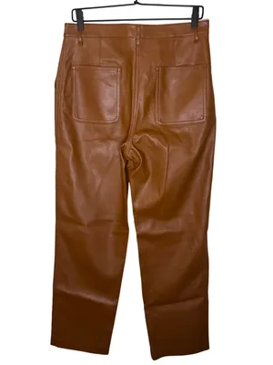 Aritzia Wilfred Free Lucy Pant Camel Vegan Leather Size 10 Neutral Capsule thumbnail 5